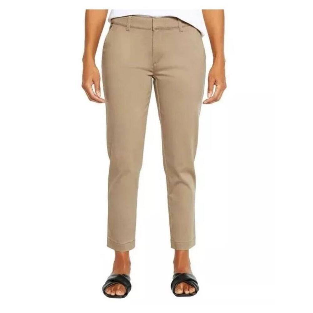 Banana Republic Women's Cropped Chino Pants, Beige, 6 G9